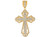 Magnificent Accented Huge Double Latin Cross Pendant (JL# P9879)