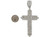 Dazzling Baguette and Round CZ Studded Huge Latin Cross Pendant (JL# P9874)