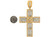 Brilliant Baguette and Round CZ Accented Huge Latin Cross Pendant (JL# P9873)