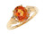 White CZ Ladies Vintage Birthstone Ring (JL# R9556)