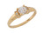 Dazzling Accented Ladies Classic Engagment Ring (JL# R9451)