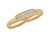 Real Ladies Hip Hop Two Finger Ring with Diamond Cuts (JL# R9379)