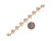 Two-Tone Gold Ladies Gorgeous Diamond Cut Lucky Clover Irish Bracelet (JL# B9367)