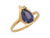 Genuine with Real Diamond Accent Ladies Teardrop Ring (JL# R8960)