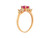 Oval Cut White CZ Ladies Fancy Trendy Ring (JL# R8948)