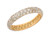 Solid Two-Tone Gold with Brilliant Ladies Infinity Wedding Band (JL# R8917)