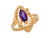 & Diamond Accented Simple Filigree Ladies Ring (JL# R8901)