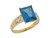 White CZ Classic Design Ladies Ring (JL# R8589)