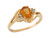 Natural and White Topaz Lovely Bypass Style Ladies Ring (JL# R8545)