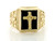 Lucky Horseshoe Nugget Style Mens Ring (JL# R8427)