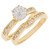 Classic Beauty Ladies Wedding Set Duo Rings (JL# R8407)