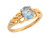 White CZ Petite Twisted Band Ladies Ring (JL# R8063)