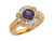 Two Tone Gold White CZ Vintage Style Ladies Ring (JL# R7929)