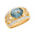 Two Tone Gold Pave Set White CZ Wide Band Ladies Ring (JL# R7874)