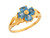 Heart Shaped Flower Design Ladies Ring (JL# R7788)