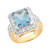 Two-Tone Gold White CZ Antique Style Ladies Ring (JL# R7785)