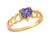Heart-shaped Precious Heart Ladies Ring (JL# R7694)