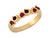 Six-stone Elegant Petite Band Ladies Party Ring (JL# R7666)