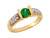 Two-Tone Gold Round Cut Tension Set White CZ Ladies Ring (JL# R7641)