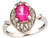 10k Two Tone Gold Pink Topaz Ring (JL# R7636)