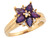 White CZ Accent Flower Design Ladies Ring (JL# R7537)