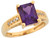 14k Yellow Gold Purple Amethyst Ring (JL# R7512)