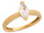 Marquise Cut Designed Band Ladies Engagement Ring (JL# R7429)