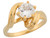 Solitaire Swirl Design Ladies Engagement Ring (JL# R7418)