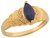 Marquise Cut Diamond Accents Modern Design Ladies Ring (JL# R7415)
