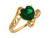 Real Gold Heart Shaped Filigree Bypass Design Ladies Ring (JL# R7333)