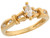 Marquise Center & Round Side Stone CZ Stylish Engagement Ring (JL# R7322)