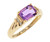 14k Yellow Gold Purple Amethyst Ring (JL# R7193)