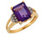 Gold CZ Accents Split Shank Fancy Ladies Ring (JL# R7171)