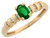 Gold Oval CZ Accent Pretty Ladies Fashion Ring (JL# R7156)