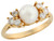 Cultured with CZ Accents Stylish Ladies Ring (JL# R7128)