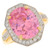 10k Two Tone Gold Brown Smoky Quartz Womens Birthstone Cocktail Ring (SKU# R7126)
