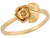 Floral Design Pretty Rose & Leaves Cute Ladies Ring (JL# R7125)