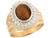 Real White CZ Oval Synthetic Modern Stylish Mens Ring (JL# R6998)