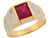 Two Tone Gold Greek Inspired Designer Mens Ring (JL# R6790)