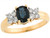 Real Two Tone Gold Diamond Accent Ladies Ring (SKU# R6739)