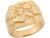 Solid Square Cut Shining Beautiful Unisex Nugget Ring (JL# R6577)