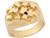 Solid Designer Cut Stylish Mens Nugget Ring (JL# R6569)