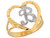 Fancy Script 1.51cm Beautiful Heart Letter Initial Ring (JL# R6102)