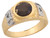 Two Tone Gold I Love U Unique Aztec Design Baby Ring (JL# R5827)