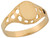 Oval Signet Designer Unique Filigree Band Baby Ring (JL# R5525)