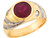 Two Toned Real Gold Round Pretty Childrens Ring (JL# R5432)