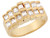 Real Petite Square Cluster Band Ladies Ring (JL# R5394)