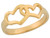 Dainty Double Floating Hearts Baby Ring (JL# R5379)