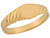 Round Rope Designer Band Signet Baby Ring (JL# R5364)