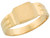 Square Vintage Antique Inspired Signet Baby Ring (JL# R5344)